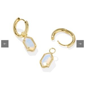 NWT Kendra Scott Hallie Drop Convertible Earrings